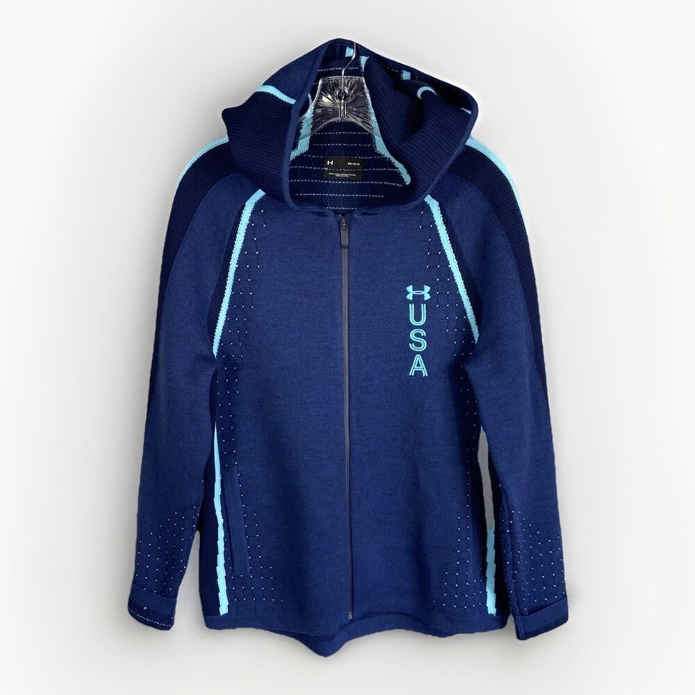 Under Armour USA Intelliknit Hoodie Men’s M Olymipic 2024 Paris Collection